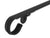Hand-Forged Modern Handrail - 1 3/4'' Wrought Iron handrail with Molding Cap, Volute End and Flat Black Finish
