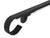 Hand-Forged Custom Metal Handrail - 1.5'' Hammered Wrought Iron Handrail with Volute End and Flat Black Finish