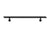 Modern Wrought Iron Handrail - Custom Made, 1.5'' Round Model with Mitered End and Flat Black Finish