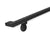 Modern Wrought Iron Handrail - 2'' x 1'' Hammered, Custom Made, with Right-Angled Elbow and Flat Black Finish