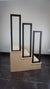 Modern Wrought Iron Guardrail -  1.5'' x 1.5'' Custom Metal Railing for Stairs with Flat Black Finish