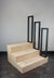 Modern Wrought Iron Guardrail -  1.5'' x 1.5'' Custom Railing for Stairs with Flat Black Finish