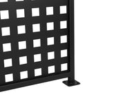 Square Design Modern Wrought Iron Guardrail / Railing - Flat Black Finish