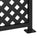 Wrought Iron Balcony Railing/Guardrail - Diamond Design Model 2 with  Flat Black Finish