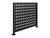 Wrought Iron Balcony Railing/Guardrail - Diamond Design Model 1 with  Flat Black Finish