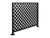 Wrought Iron Balcony Railing/Guardrail - Diamond Design Model 2 with  Flat Black Finish