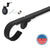 Hand-Forged Custom Metal Handrail - 1.5'' Hammered Wrought Iron Handrail with Volute End and Flat Black Finish