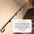 Hand-Forged Custom Metal Handrail - 1.5'' Hammered Wrought Iron Handrail with Volute End and Flat Black Finish