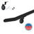 Round Metal Handrail - Custom Made 1.5'' Wrought Iron handrail with Angled Elbow and Flat Black Finish