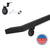 Modern Wrought Iron Handrail - Custom Made, 1.5'' x 1.5'' Angled Elbow Model with Flat Black Finish