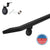 Modern Wrought Iron Handrail - Custom Made, 2'' x 1'' Angled Elbow Model with Flat Black Finish