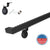 1.5'' x 1.5'' Modern Wrought Iron Handrail - Hammered, Custom Made with Flat Black Finish