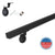 Modern Wrought Iron Metal Handrail - Custom Made, 1.5'' x 1.5'' Square Model with Flat Black Finish