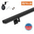 Modern Wrought Iron Handrail - 2'' x 1'' Straight Handrail with Square Bracket and Flat Black Finish