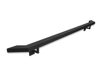 Modern Wrought Iron Handrail - 2'' x 1'' Handrail with Angled Elbow, Square Brackets and Flat Black Finish