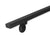 Modern Wrought Iron Handrail - Custom Made, 2'' x 1'' Straight Model with Flat Black Finish
