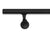 Black Iron Pipe Handrail - 1.5'' Round Wrought Iron Handrail for Stairs