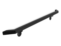 Modern Wrought Iron Handrail - Custom Made, 1.5'' x 1.5'' Angled Elbow Model with Flat Black Finish