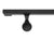Modern Wrought Iron Steel Handrail - Custom Made, 2'' x 1'' Square Elbow Model with Flat Black Finish