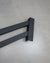 Modern Metal Handrail for Stairs - Custom Made 1.5'' x 1.5'' Wrought Iron Handrail with Flat Black Finish, Model 2